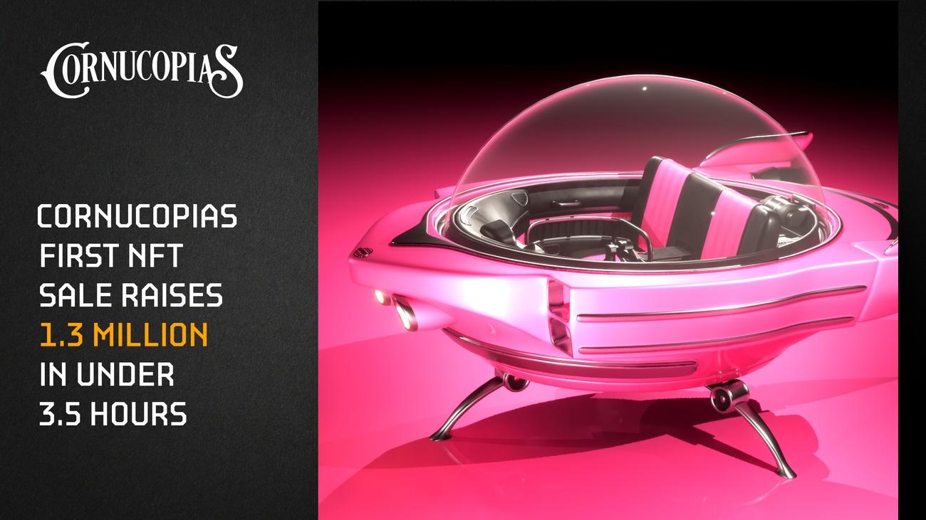 Cover Image for Cornucopias’ First NFT Sale Raises ₳1.3 Million In Under 3 1/2 Hours!